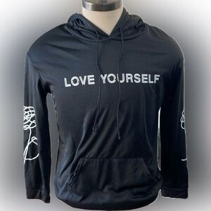 BTS Black Love Yourself hoodie size Medium by fancyqube